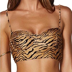 NWT VIX Tiger Corsage Long Top